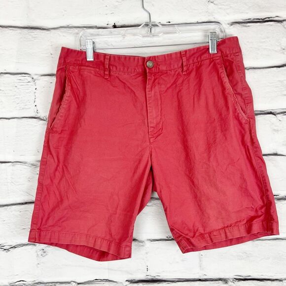 Bonobos Men's Red Chino Shorts Size 35 9" Inseam Casual Summer Wear - Picture 1 of 7